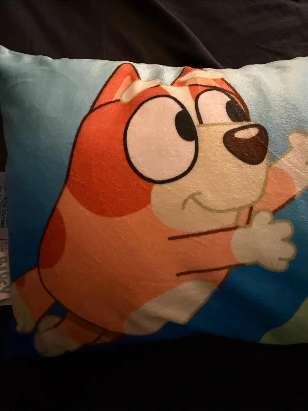 Blue Cartoon Dog Decorative Pillow - Kid-Friendly Accent Cushion